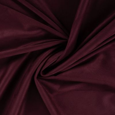 Tissu Suédine double face uni Bordeaux - Par 10 cm