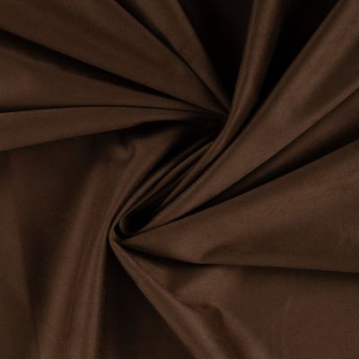 Tissu Suédine double face uni Marron - Par 10 cm