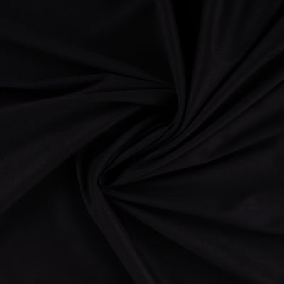 Tissu Suédine double face uni Noir - Par 10 cm