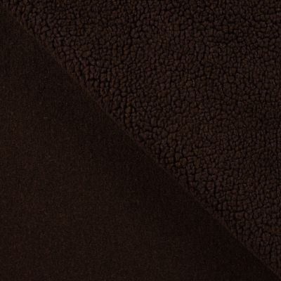 Tissu Fausse fourrure Teddy Bouclettes Lucy Marron foncé - Par 10 cm