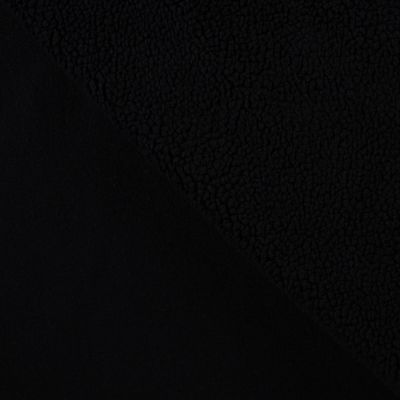 Tissu Fausse fourrure Teddy Bouclettes Lucy Noir - Par 10 cm
