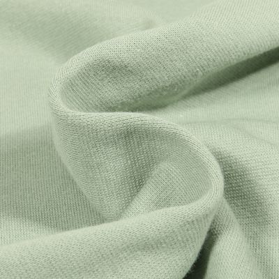 Coupon Tissu Jersey Bord côte uni Vert d&#039;eau - Coupon de 120 cm