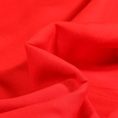 Coupon Tissu Viscose légère uni Rouge - Coupon de 40 cm