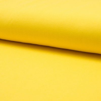 Tissu Jersey Piqué de coton spécial Polo Jaune - Par 10 cm