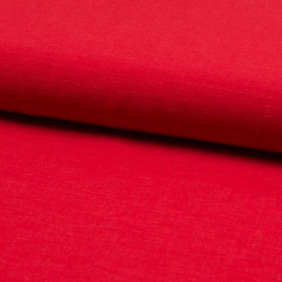 Tissu Viscose lin Santorini Rouge - Par 10 cm