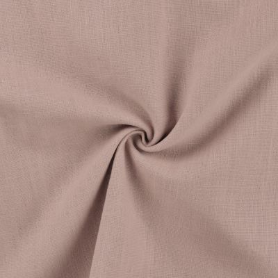 Tissu 100% Lin uni Rose pâle - Par 10 cm