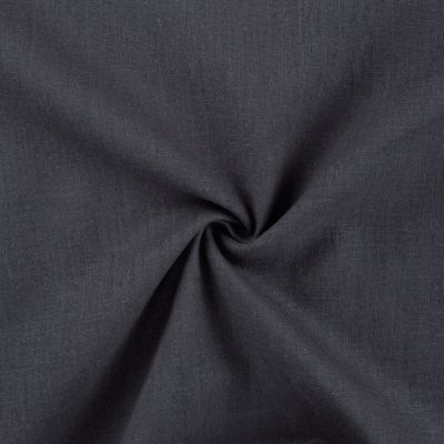 Tissu 100% Lin uni Gris ardoise - Par 10 cm