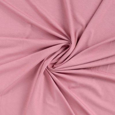 Tissu Jersey Viscose uni Lia uni Rose - Par 10 cm