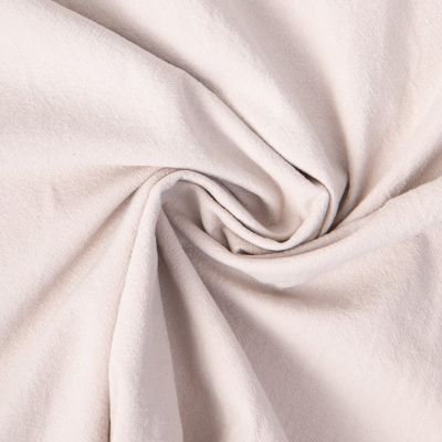 Tissu Coton Lavé aspect Lin uni Beige sable - Par 10 cm