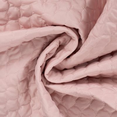 Tissu Doudoune matelassé déperlant uni Vieux rose - Par 10 cm
