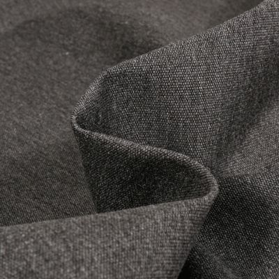 Tissu Toile extérieure uni Grande Largeur Dralon Gris anthracite chiné - Par 10 cm