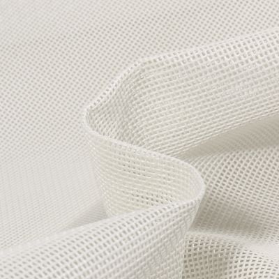 Coupon Toile Transat grille extérieure textilène unie Blanc - Coupon de 30 cm