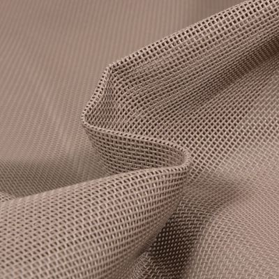 Coupon Toile Transat grille extérieure textilène unie Taupe - Coupon de 50 cm
