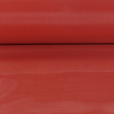 Toile Transat grille extérieure textilène unie Rouge - Par 10 cm