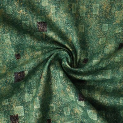 Tissu Coton Robert Kaufman Gustav Klimt rectangle vert - Par 10 cm