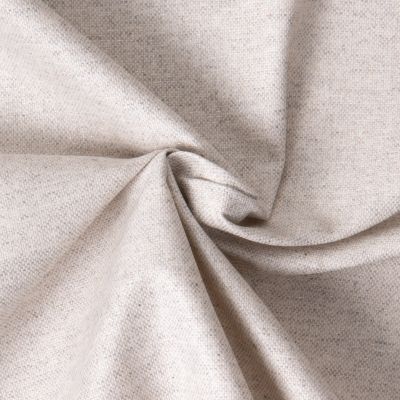 Tissu Toile de Coton enduite Lurex argent sur fond Blanc chiné - Par 10 cm