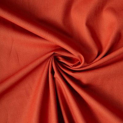 Tissu Coton uni Grande largeur 280cm Santorin Terracotta - Par 10 cm
