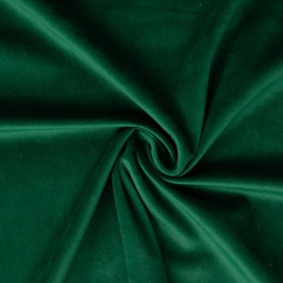 Tissu Velours ras d&#039;ameublement uni Vert sapin - Par 10 cm