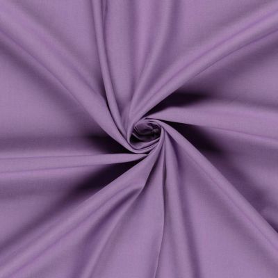 Tissu 100%  coton uni Matera Lilas - Par 10 cm