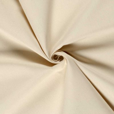 Tissu Toile coton canvas Aria sur fond Blanc cassé - Par 10 cm