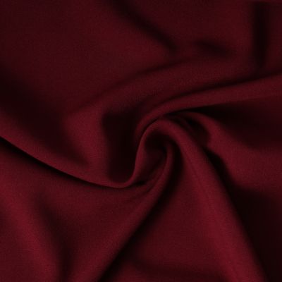 Tissu Gabardine de Viscose extensible Carmina uni Bordeaux - Par 10 cm