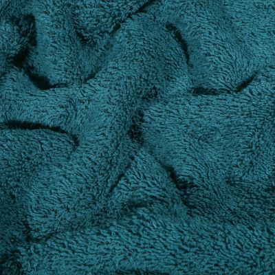 Coupon Tissu Eponge légère 340 g/m² uni Bleu canard - Coupon de 80 cm