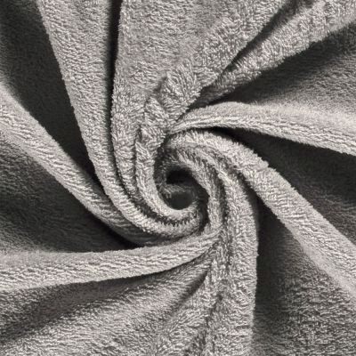 Coupon Tissu Eponge légère 340 g/m² uni Gris clair - Coupon de 50 cm