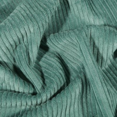 Coupon Tissu Velours côtelé uni Vert d&#039;eau - Coupon de 30 cm