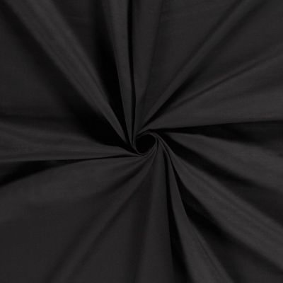 Tissu Voile de Coton Elisa Noir - Par 10 cm
