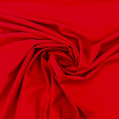 Tissu Lycra brillant Rouge - Par 10 cm