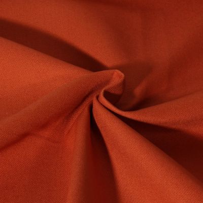 Tissu Toile Coton Canvas uni Mateo Brique - Par 10 cm