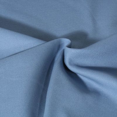 Tissu Toile Coton Canvas uni Mateo Bleu - Par 10 cm