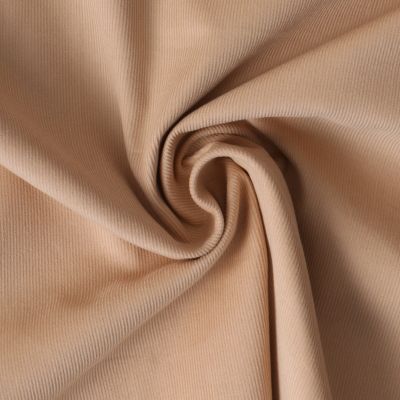 Tissu Velours milleraies Iséa uni Beige sable - Par 10 cm