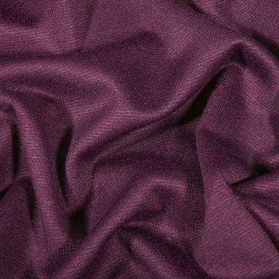 Coupon Tissu Jersey Milano uni Prune - Coupon de 10 cm