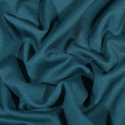Coupon Tissu Jersey Milano uni Bleu pétrole - Coupon de 30 cm
