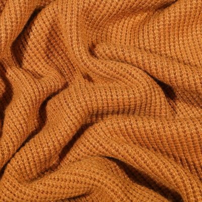 Coupon Tissu Maille tricot Viscose Ocre - Coupon de 60 cm