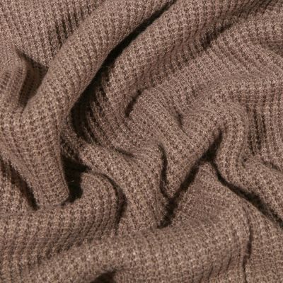 Tissu Maille tricot Viscose Taupe - Par 10 cm
