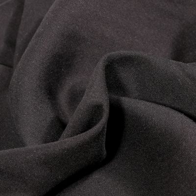 Tissu Viscose légère uni Noir - Par 10 cm