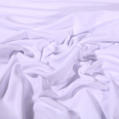 Tissu Jersey Bambou uni Blanc - Par 10 cm