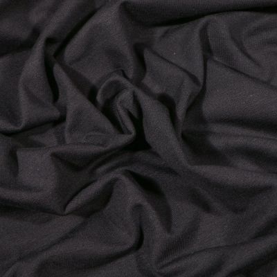 Coupon Tissu Jersey Bambou uni Noir - Coupon de 80 cm