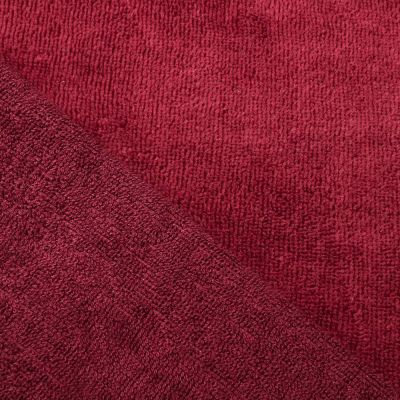 Coupon Tissu Micro Éponge Bambou Grenat - Coupon de 30 cm