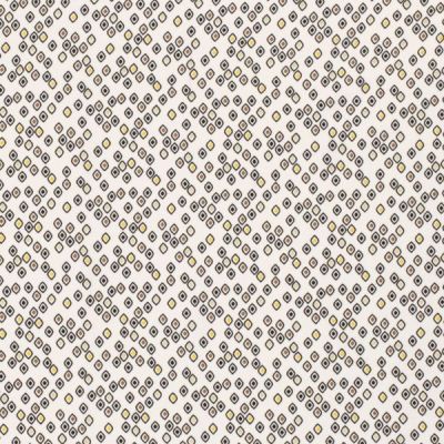 Tissu Viscose imprimé Diamonds sur fond Blanc - Par 10 cm