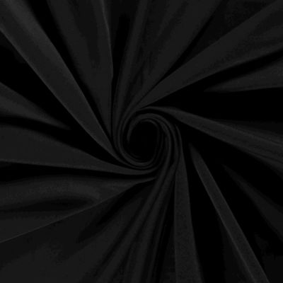 Coupon Tissu Jersey Sportswear uni Noir - Coupon de 30 cm
