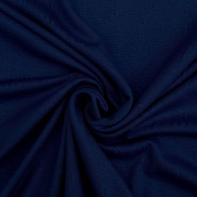 Tissu Jersey Viscose uni Bleu marine x10cm