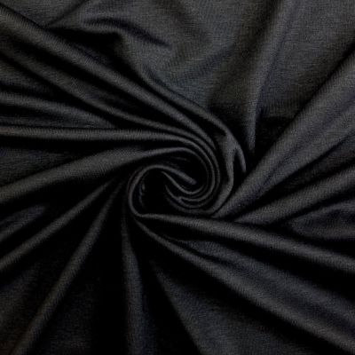 Coupon Tissu Jersey Viscose uni Noir x10cm - Coupon de 50 cm