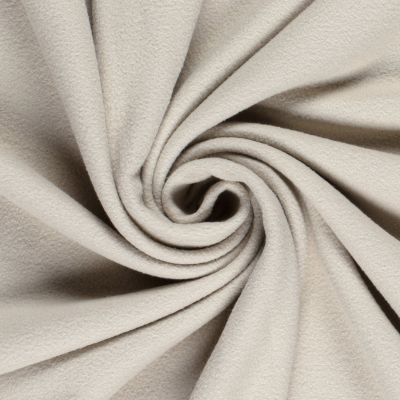 Tissu Micro Polaire tout doux uni Beige - Par 10 cm