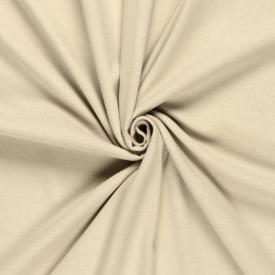Tissu Drap de manteau  Cœur de Laine uni Beige - Par 10 cm