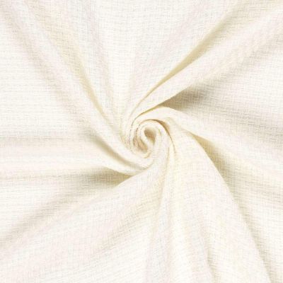 Tissu Tweed Charlotte uni Blanc cassé - Par 10 cm