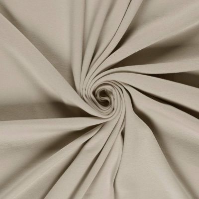 Tissu Jersey Coton épais uni Beige - Par 10 cm