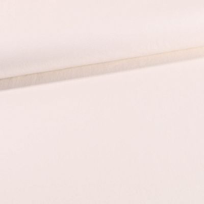 Tissu Coton Sergé extensible Ecru - Par 10 cm
